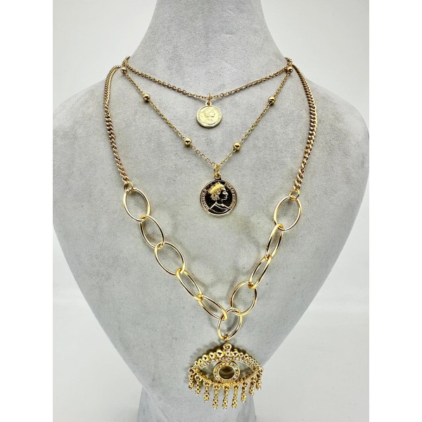 Gold Üçlü Kolye Gold Üçlü Kolye